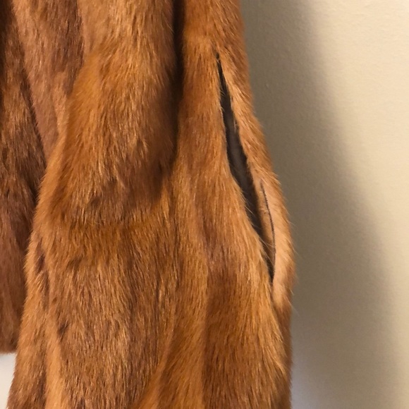 Mink Fur Coat Copper coloured - Picture 7 of 9
